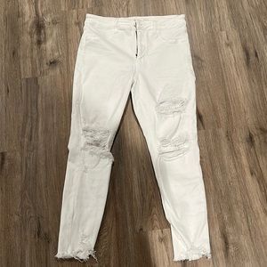 American eagle NEXT level stretch high rise Jegging. Size 12 short. White.